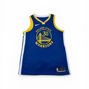 ⛹️‍♂️STEPHEN CURRY #30 NIKE ICON BLUE AWAY Golden State Warriors Jersey SZ large